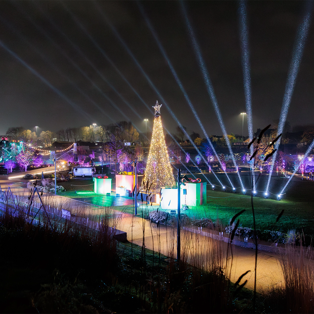 Light trail installation
